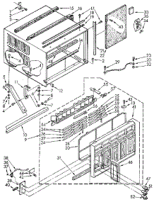 Cabinet parts for Kenmore Air Conditioner 106.9701870 (1069701870, 106 9701870) from AppliancePartsPros.com