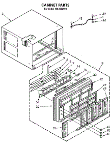 Cabinet parts for Kenmore Air Conditioner 106.9702990 (1069702990, 106 9702990) from AppliancePartsPros.com
