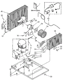 Unit parts for Kenmore Air Conditioner 106.9702991 (1069702991, 106 9702991) from AppliancePartsPros.com