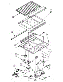 Compartment Separator parts for Kenmore Refrigerator 106.9705662 (1069705662, 106 9705662) from AppliancePartsPros.com
