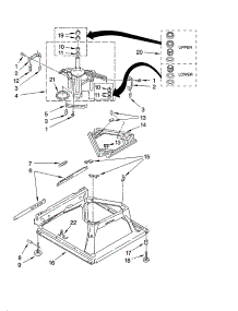 Machine Base Parts parts for Kenmore Washer 110.26642503 (11026642503, 110 26642503) from AppliancePartsPros.com