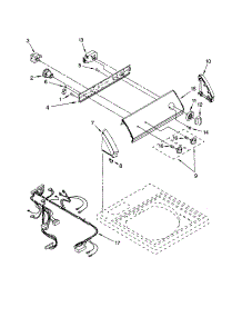 Control Panel parts for Kenmore Washer 110.26682503 (11026682503, 110 26682503) from AppliancePartsPros.com
