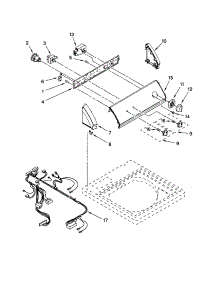 Control Panel parts for Kenmore Washer 110.26692503 (11026692503, 110 26692503) from AppliancePartsPros.com