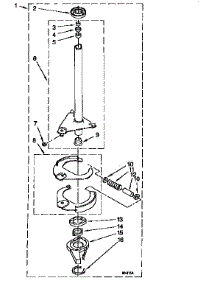 Brake And Drive Tube parts for Kenmore Washer 110.26702690 (11026702690, 110 26702690) from AppliancePartsPros.com