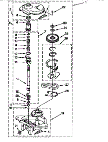 Gearcase parts for Kenmore Washer 110.26702690 (11026702690, 110 26702690) from AppliancePartsPros.com
