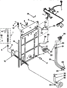 Rear Panel parts for Kenmore Washer 110.26702690 (11026702690, 110 26702690) from AppliancePartsPros.com