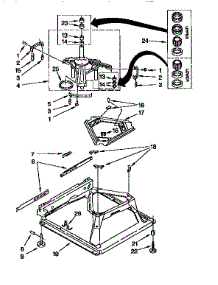 Machine Base parts for Kenmore Washer 110.26702691 (11026702691, 110 26702691) from AppliancePartsPros.com