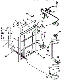 Rear Panel parts for Kenmore Washer 110.26702691 (11026702691, 110 26702691) from AppliancePartsPros.com