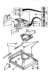 Machine Base parts for Kenmore Washer 110.26702692 (11026702692, 110 26702692) from AppliancePartsPros.com