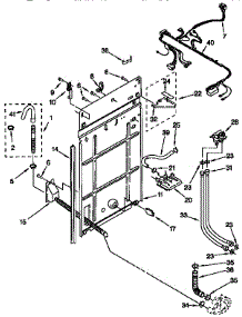 Rear Panel parts for Kenmore Washer 110.26702692 (11026702692, 110 26702692) from AppliancePartsPros.com