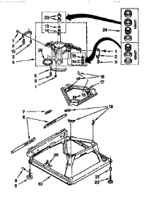 Machine Base parts for Kenmore Washer 110.26702693 (11026702693, 110 26702693) from AppliancePartsPros.com