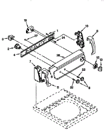 Control Panel parts for Kenmore Washer 110.26702693 (11026702693, 110 26702693) from AppliancePartsPros.com