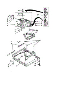 Machine Base parts for Kenmore Washer 110.26702694 (11026702694, 110 26702694) from AppliancePartsPros.com