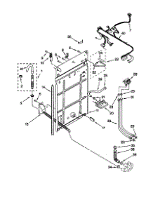 Rear Panel parts for Kenmore Washer 110.26702694 (11026702694, 110 26702694) from AppliancePartsPros.com