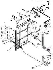 Rear Panel parts for Kenmore Washer 110.26712690 (11026712690, 110 26712690) from AppliancePartsPros.com