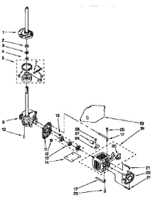 Brake,Clutch,Gearcase,Motor&Pump parts for Kenmore Washer 110.26712690 (11026712690, 110 26712690) from AppliancePartsPros.com