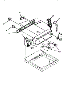 Control Panel parts for Kenmore Washer 110.26712691 (11026712691, 110 26712691) from AppliancePartsPros.com