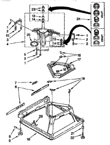 Machine Base parts for Kenmore Washer 110.26712691 (11026712691, 110 26712691) from AppliancePartsPros.com