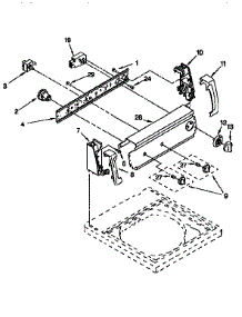 Control Panel parts for Kenmore Washer 110.26712692 (11026712692, 110 26712692) from AppliancePartsPros.com