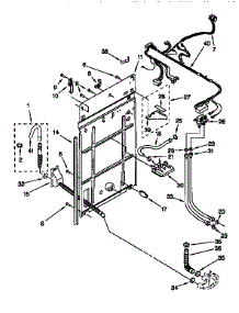 Rear Panel parts for Kenmore Washer 110.26712693 (11026712693, 110 26712693) from AppliancePartsPros.com