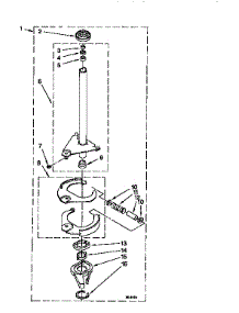 Brake And Drive Tube parts for Kenmore Washer 110.26722690 (11026722690, 110 26722690) from AppliancePartsPros.com
