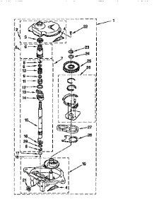 Gearcase parts for Kenmore Washer 110.26722690 (11026722690, 110 26722690) from AppliancePartsPros.com