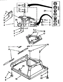 Machine Base parts for Kenmore Washer 110.26722691 (11026722691, 110 26722691) from AppliancePartsPros.com