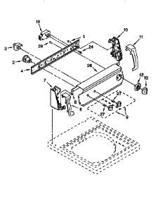 Control Panel parts for Kenmore Washer 110.26722691 (11026722691, 110 26722691) from AppliancePartsPros.com