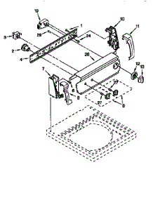 Control Panel parts for Kenmore Washer 110.26722692 (11026722692, 110 26722692) from AppliancePartsPros.com