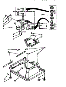 Machine Base parts for Kenmore Washer 110.26722692 (11026722692, 110 26722692) from AppliancePartsPros.com