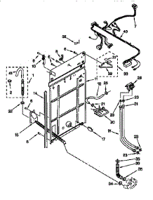 Rear Panel parts for Kenmore Washer 110.26722692 (11026722692, 110 26722692) from AppliancePartsPros.com