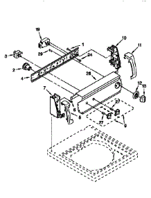 Control Panel parts for Kenmore Washer 110.26722693 (11026722693, 110 26722693) from AppliancePartsPros.com