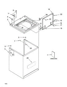 Top And Cabinet Parts parts for Kenmore Washer 110.26752500 (11026752500, 110 26752500) from AppliancePartsPros.com
