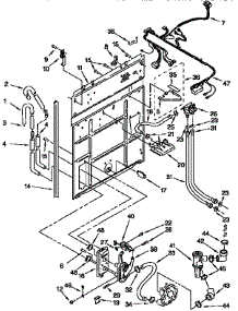 Rear Panel parts for Kenmore Washer 110.26791690 (11026791690, 110 26791690) from AppliancePartsPros.com