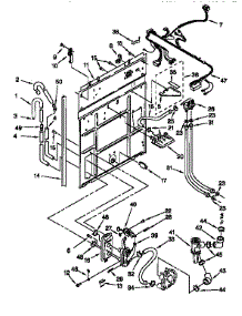 Rear Panel parts for Kenmore Washer 110.26791691 (11026791691, 110 26791691) from AppliancePartsPros.com
