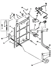 Rear Panel parts for Kenmore Washer 110.26801690 (11026801690, 110 26801690) from AppliancePartsPros.com