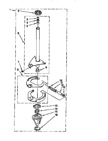 Brake And Drive Tube parts for Kenmore Washer 110.26801690 (11026801690, 110 26801690) from AppliancePartsPros.com