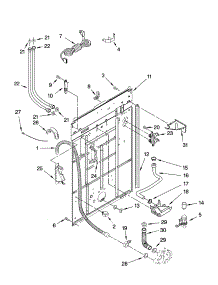 Rear Panel Parts parts for Kenmore Washer 110.28732700 (11028732700, 110 28732700) from AppliancePartsPros.com