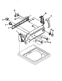 Control Panel parts for Kenmore Washer 110.28802890 (11028802890, 110 28802890) from AppliancePartsPros.com