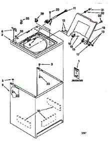 Top And Cabinet parts for Kenmore Washer 110.28812790 (11028812790, 110 28812790) from AppliancePartsPros.com