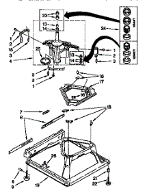 Machine Base parts for Kenmore Washer 110.28812790 (11028812790, 110 28812790) from AppliancePartsPros.com