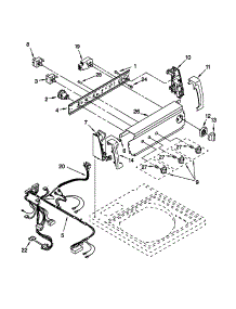 Control Panel parts for Kenmore Washer 110.28822791 (11028822791, 110 28822791) from AppliancePartsPros.com