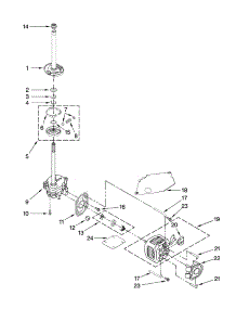 Brake, Clutch, Gearcase, Motor And Pump Parts parts for Kenmore Washer 110.28837700 (11028837700, 110 28837700) from AppliancePartsPros.com