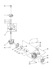 Brake, Clutch, Gearcase, Motor And Pump Parts parts for Kenmore Washer 110.28842700 (11028842700, 110 28842700) from AppliancePartsPros.com