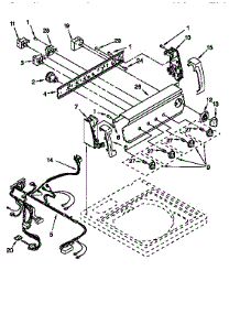 Control Panel parts for Kenmore Washer 110.28872890 (11028872890, 110 28872890) from AppliancePartsPros.com