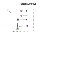 Miscellaneous parts for Kenmore Washer 110.28874891 (11028874891, 110 28874891) from AppliancePartsPros.com