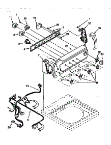 Control Panel parts for Kenmore Washer 110.28882790 (11028882790, 110 28882790) from AppliancePartsPros.com
