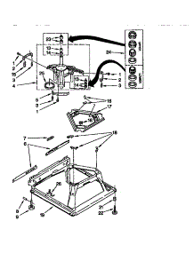 Machine Base parts for Kenmore Washer 110.28882790 (11028882790, 110 28882790) from AppliancePartsPros.com