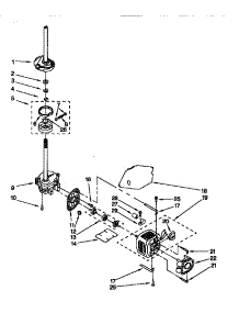 Brake, Clutch, Gearcase, Motor, Pump parts for Kenmore Washer 110.28884790 (11028884790, 110 28884790) from AppliancePartsPros.com