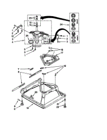 Machine Base parts for Kenmore Washer 110.28884791 (11028884791, 110 28884791) from AppliancePartsPros.com